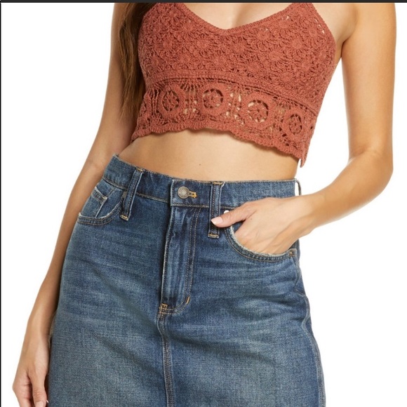 NWT! FREE PEOPLE Sydney Crochet Bra Bralette Camisole Top Size XS - Picture 5 of 8
